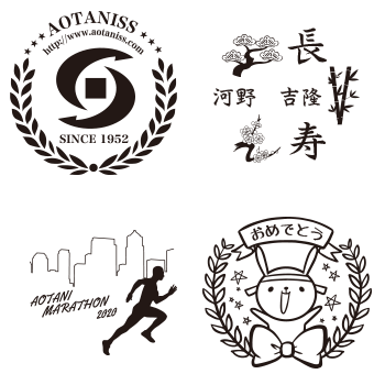 表彰メダルにオリジナルデザインを刻印